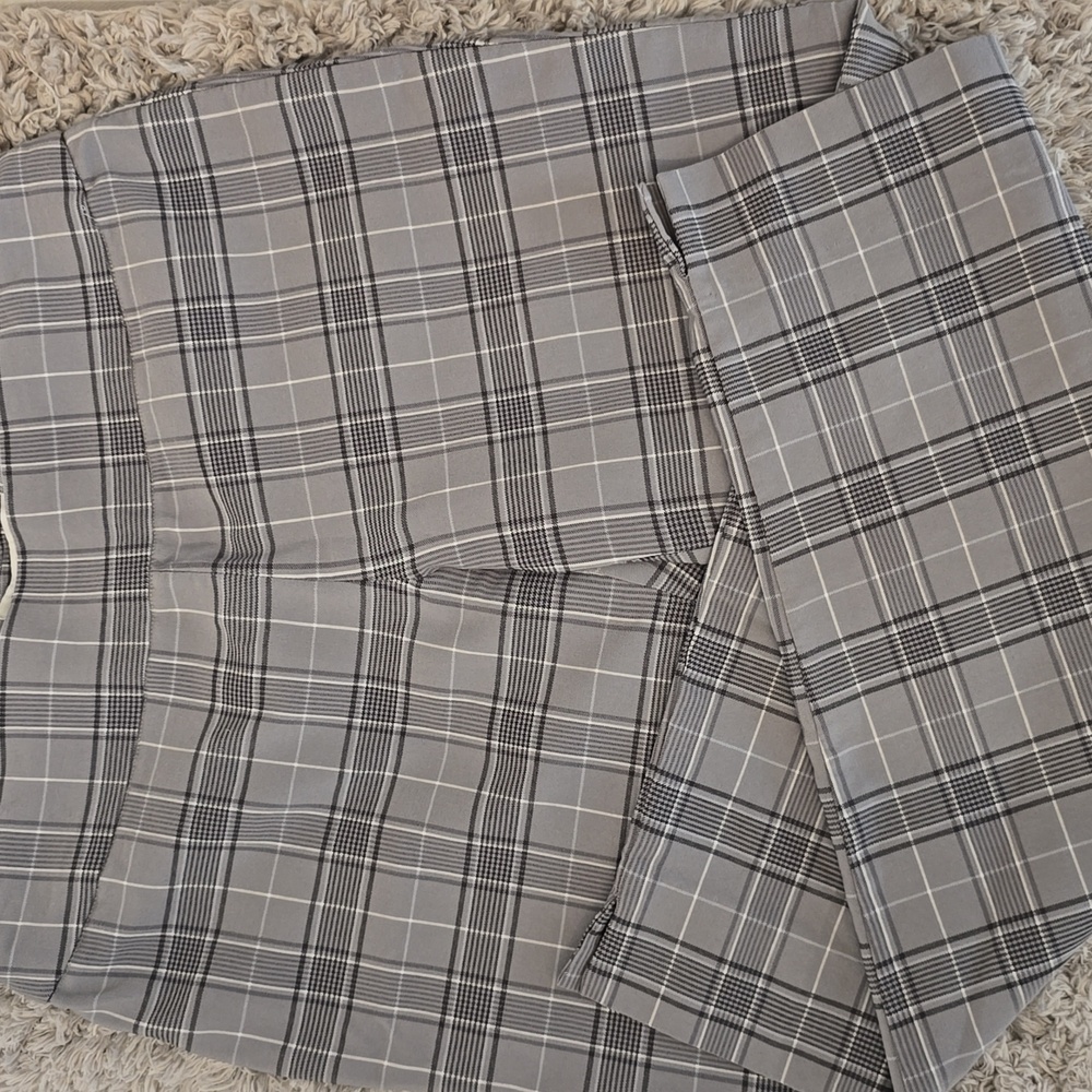 Zac & Rachel Gray Checkered Pants
